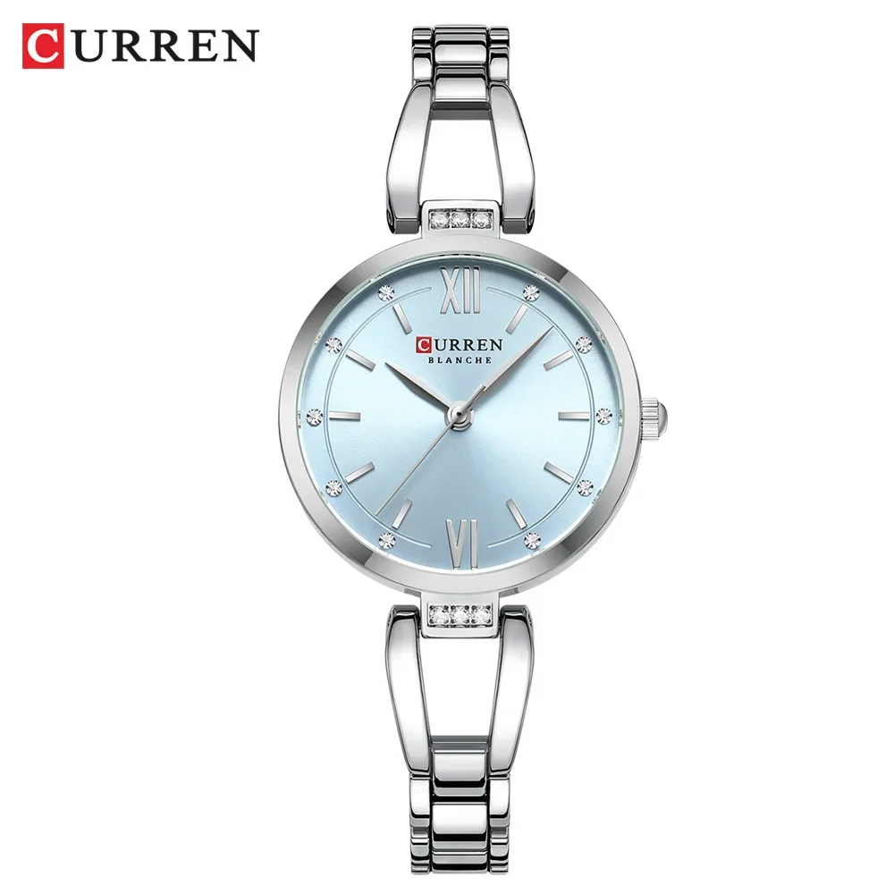CURREN Luxus Uhr Für Frau Hohe Qualität Diamant Damen Quarzuhr Wasserdichte Edelstahl Frauen Uhren reloj + box 9