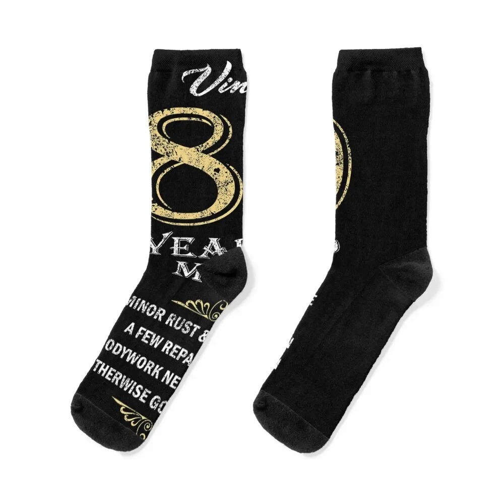 

80th Birthday - Funny gift idea Classic Socks Children's cute soccer anti-slip Novelties Ladies Socks Men's