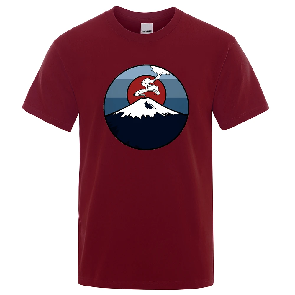 Mt. Fuji, japan Herren T Shirt Mode Baumwolle Umweltfreundliche T-Shirts Sommer T Kleidung T-shirt Hip Hop Oversize Lose Männer T Shirts