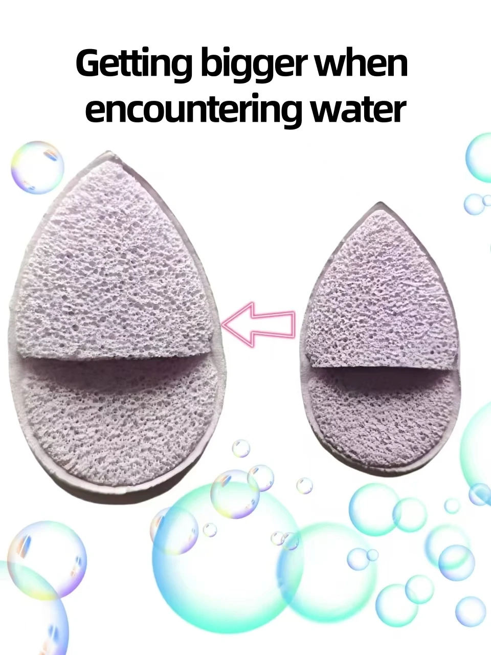 Esponja de pulpa de madera Natural para polvo facial, esponja de limpieza facial espumosa, cosmética, 4/8/16 Uds.