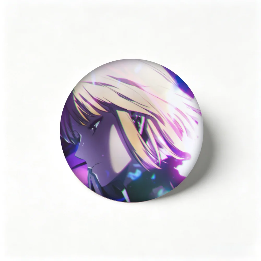 Anime Pins, Cyberpunk Edgerunners Rebecca Badge, Tinplate Brooch, Breastpin for Backpack Clothes Gifts