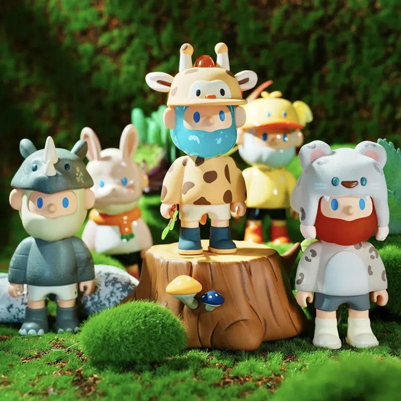 Social Animal  Series FARMER BOB Blind Box Mystery Box Kawaii FARMER BOB Action Figure Toy For Girls Birthday Gift 8-9cm