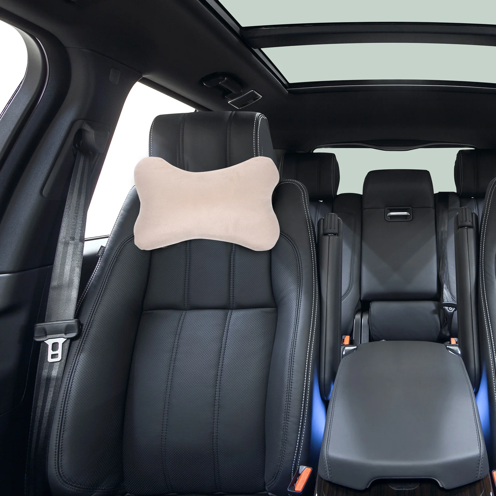 

2Pcs Car Headrest Support Pillow Breathable Neck Cushion Comfortable Seat Pillow for Car Driving Use Headrest Pillow,