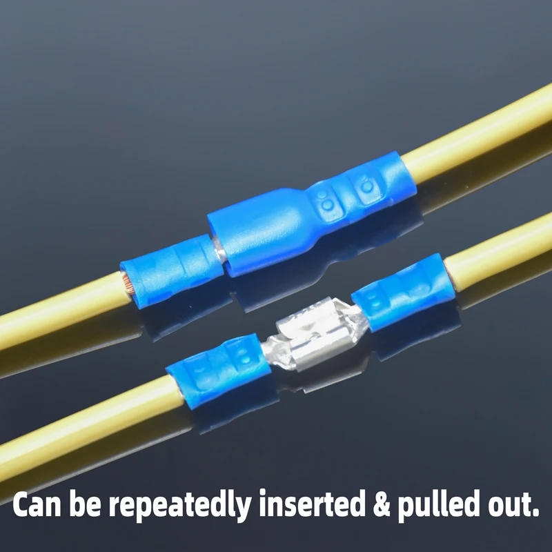 Insulated Male And Female Disconnector Electrical Crimp Spade Terminal Connectors Wiring Cable Plug MDD FDD FDFD A.W.G.22-10