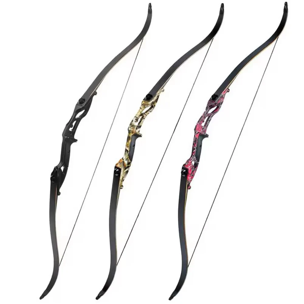 56inch Metal Riser Recurve Bow Hunting Archery Equipment Junxing F179 Mutil-Color 30-50Lbs