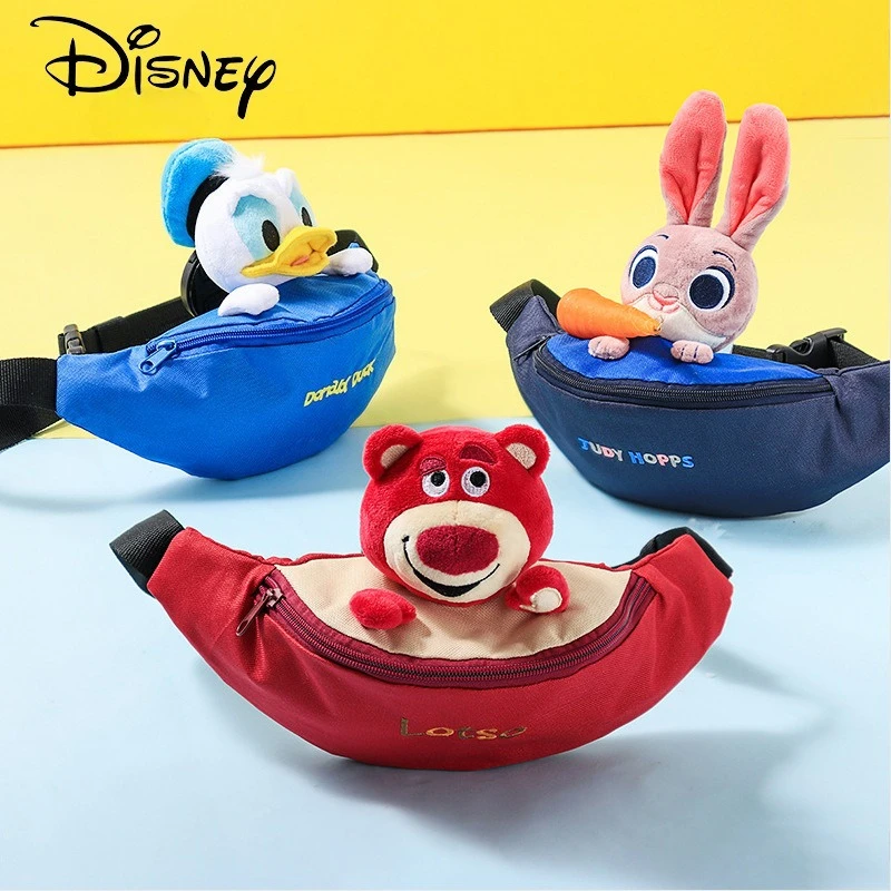 MINISO ディズニー Disney 正規品 新品 ドナルドダック ウエストバッグ 学生 多用途 バストバッグ レディース トレンド ワンショルダー クロスボディバッグ ミニ