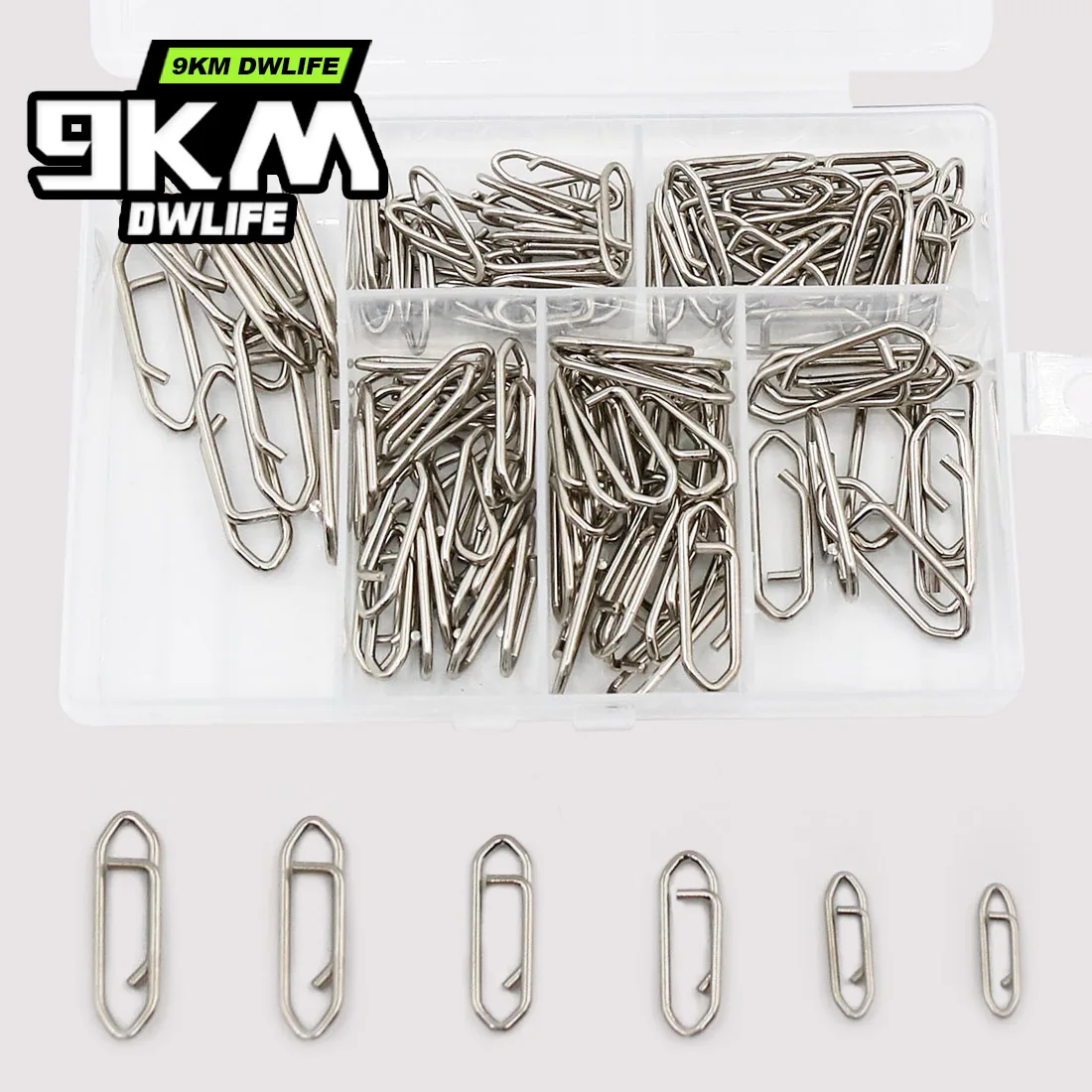 9 كجم الصيد المفاجئة عدة 110 قطعة مجموعة مشابك الطاقة التغيير السريع موصل رابط سبليت خواتم يستقر المياه المالحة والمياه العذبة