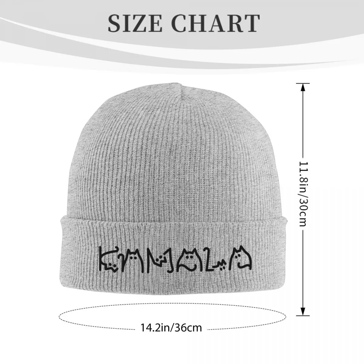 Childless Cat Ladies For Kamala Harris Cat Beanie Hats Bonnet Hats Female Male Trendy Gym Knit Hat Autumn Graphic Warm Soft Caps