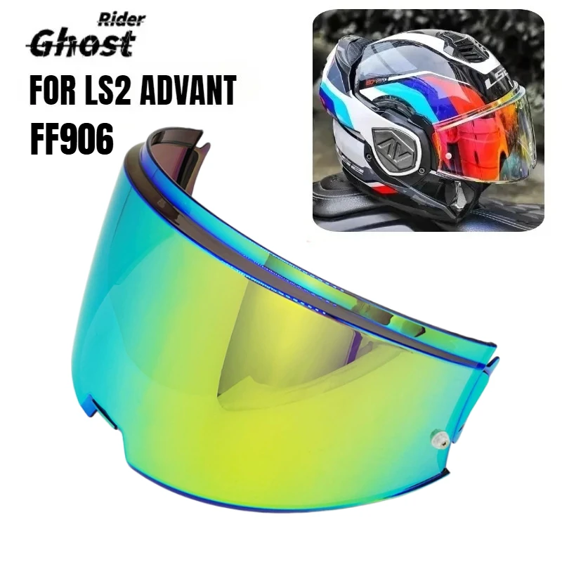 Hot High-definition Helmet Lenses Are Suitable for LS2 ADVANT FF906 Visors Rear Flip-up Full Helmet Color Changing Visor Visors