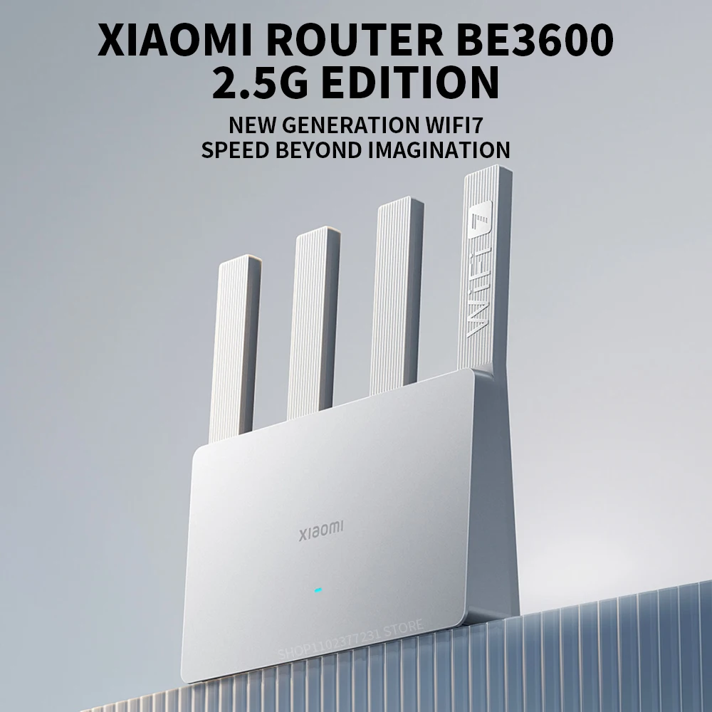 Original XIAOMI Router BE3600 WiFi7 2.4/5GHz Dual-Band 160Mhz 3570Mbps Mesh-Netzwerk Gaming-Beschleunigung 2.5G Ethernet-Anschluss – Detail 3