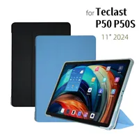 Smart Cover for Teclast P50 P50S 2024 11 Inch Tablet Case Folding Stand PU Leather with Soft TPU Back Shell Auto Sleep/Wake-up