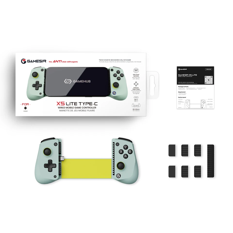 GameSir X5 Lite Controlador de Juego para Android, iPhone 16/15, iPad mini - Palancas de Efecto Hall, Soporte de App para Juegos Móviles 6