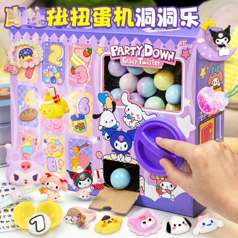 

Kawaii For Kuromi Blind Box Pop-Up Gachapon Machine Two-in-One Dual Play Surprise Prize Draw Novelty Toy Gift