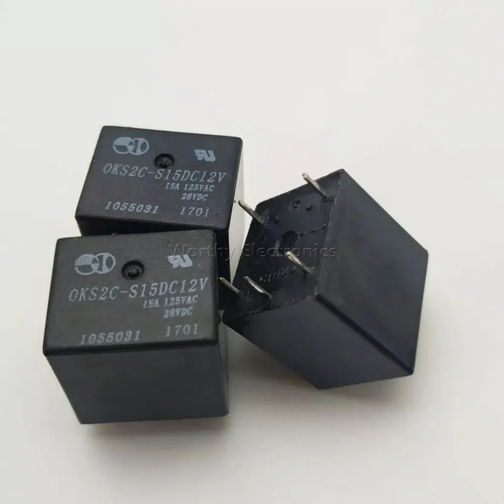 

Free Shipping 10PCS/LOT 12VDC 15A 5PIN Relay OKS2C-S15DC12V