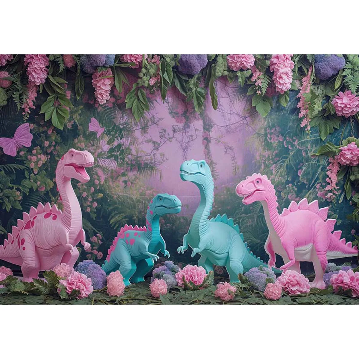 

Allenjoy Wild Jungle Dinosaur Backdrop