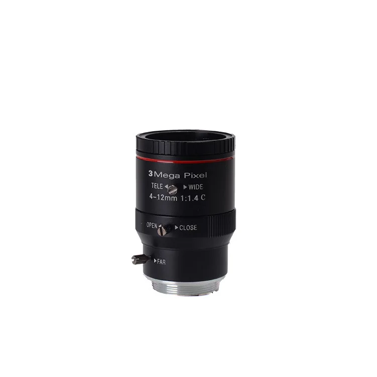 4-12Mm manual zoom manual aperture lens 3 million high definition distortion small C port, lens industrial lens