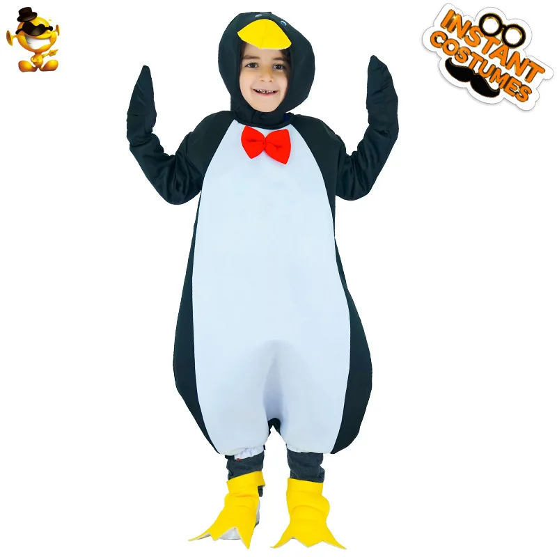 Funny Child Penguin Suit Costume Halloween Masquerade Cosplay Stage Role Play Performance Costume