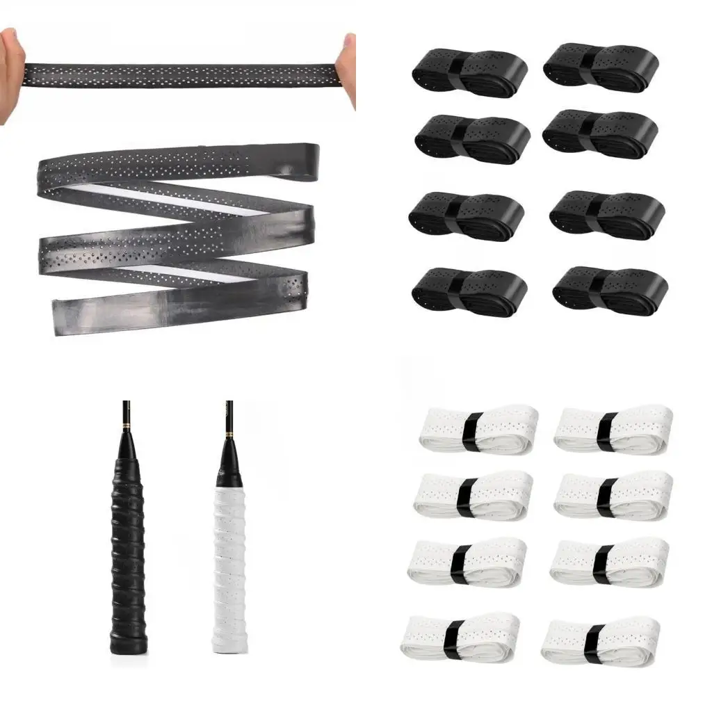 

R6FE 8Pcs Sweat Absorption Tennis Rackets Grip Badmintons Squash Training Sweatband