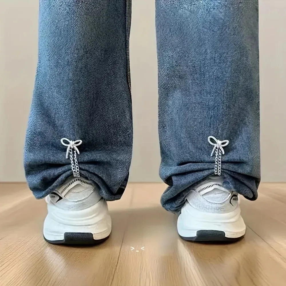 2pcs Multi-Function Magnetic Clothing Clip With Chain Metal Jean Buttons Clip Clothes Scarf Trouser Legs Cuff Fixing Magnet Pins image 2