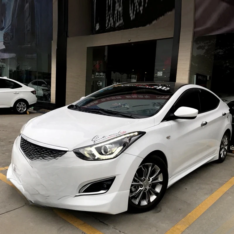 

Car Body Kit Elantra 2013-2016 Upgrade 2018 Korean Type Body Exterior Parts Accessory Front Lip Side Skirt Rear Lip