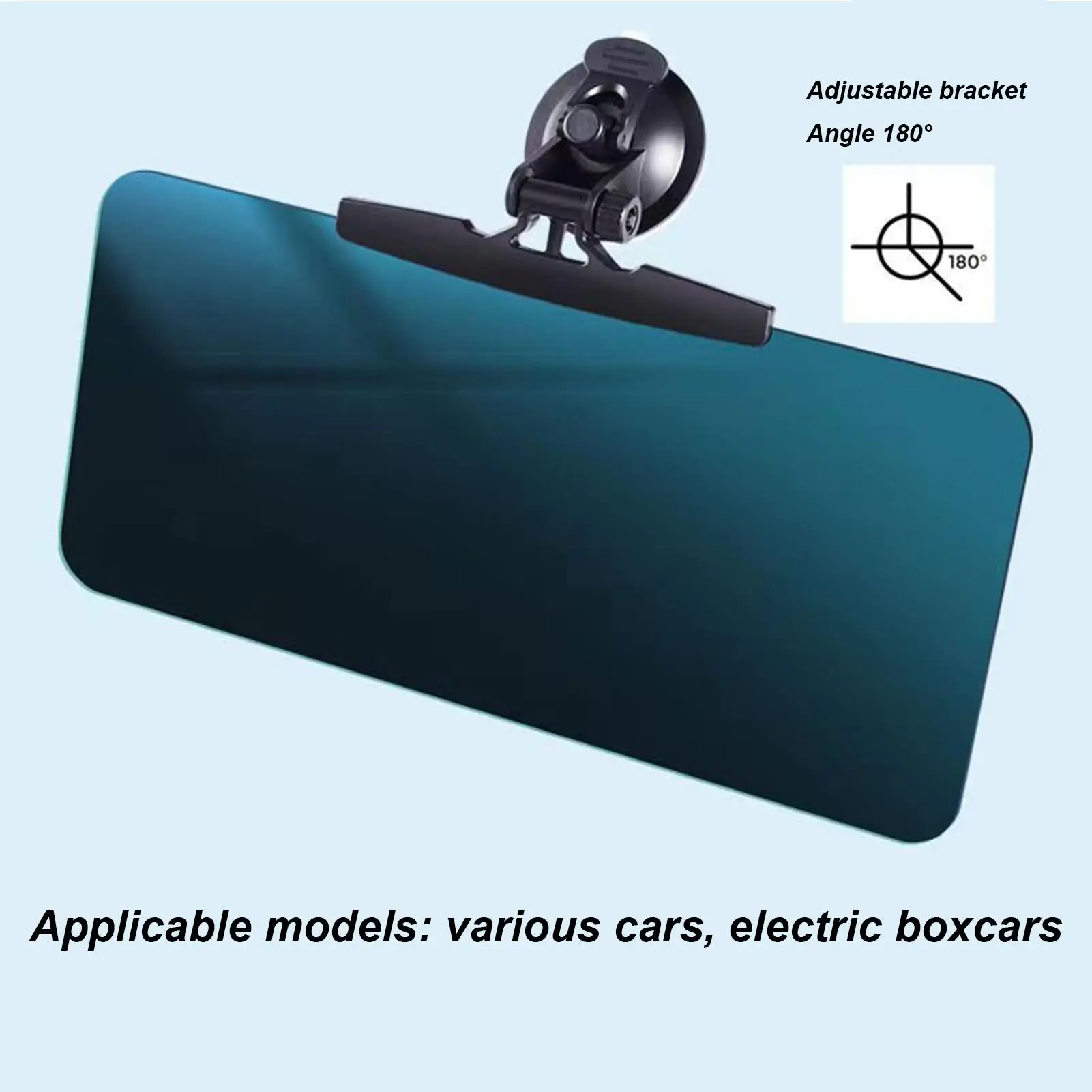 Sun Blocker for Car Windshield Anti-Glare Weatherproof Sunvisor Extension for Car 180-Degree Rotation Automotive Interior Sun