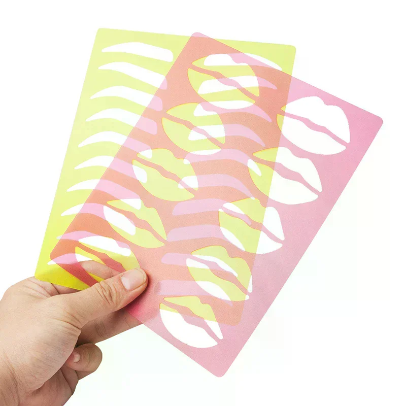 Outils universels pour sourcils et lèvres, modèle de sourcils amical pour débutants, pochoirs à sourcils économisants pour la peau pour femmes