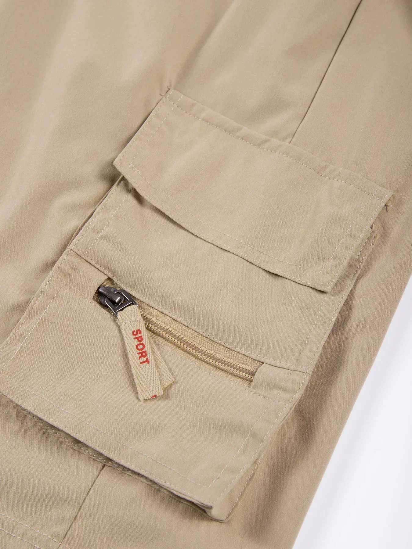 Herren-Shorts, lockere, große Overalls mit mehreren Taschen, Sommer-Cargo-Shorts, bequeme Hosen, Outdoor, lässig, Sport, Strandhose – Detail 16