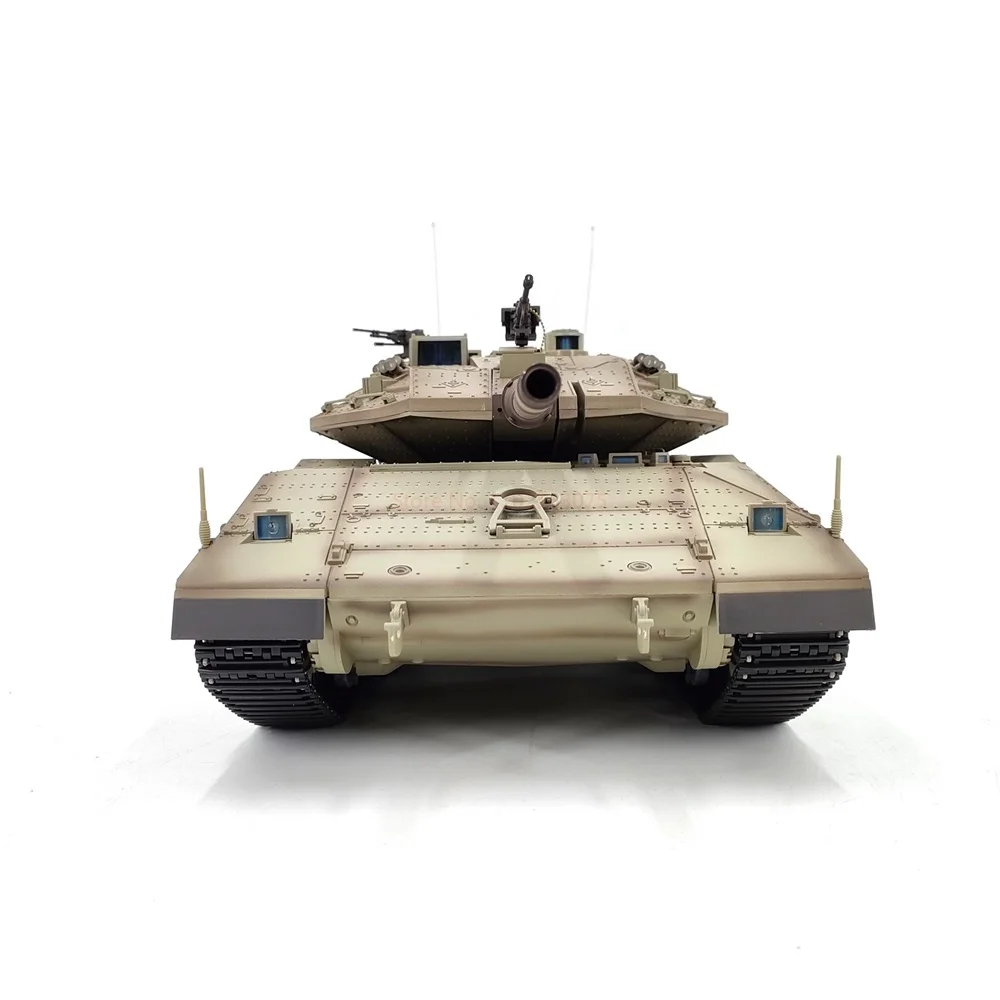 Henglong 3958 Israel Merkava MK IV Main Battle Tank Remote Control Model 1/16 Metal Tracks Off-Road Fire RC Car Toys Gifts