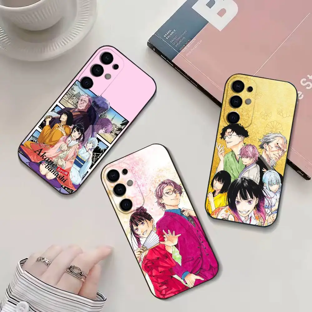 Akane B-Banashi phone Case For Samsung S26,25,24,21,22,23,30,20,Ultra,Plus,Fe,Lite Black Soft Cover