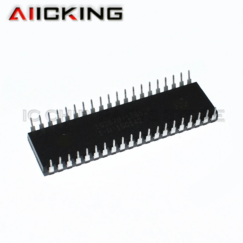 AT89C52-24PI 10 buah/lot, DIP40 MCU 8Bit 80C51 CISC 8KB Flash 5V 40Pin SDK Chip IC terintegrasi, asli dalam stok