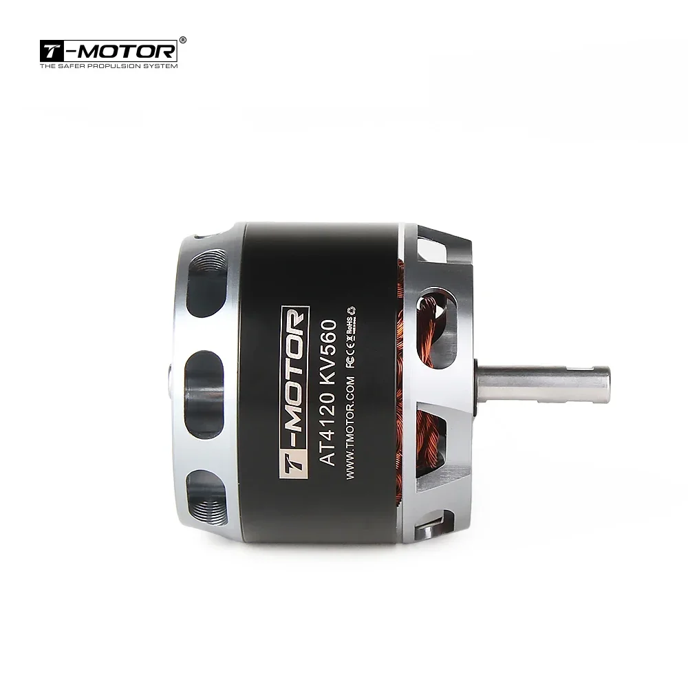 T-MOTOR AT4120 Long Shaft Hot Selling Fixed Wing Aircraft Model 70e Level Engine Dc Brushless Motor For Drone