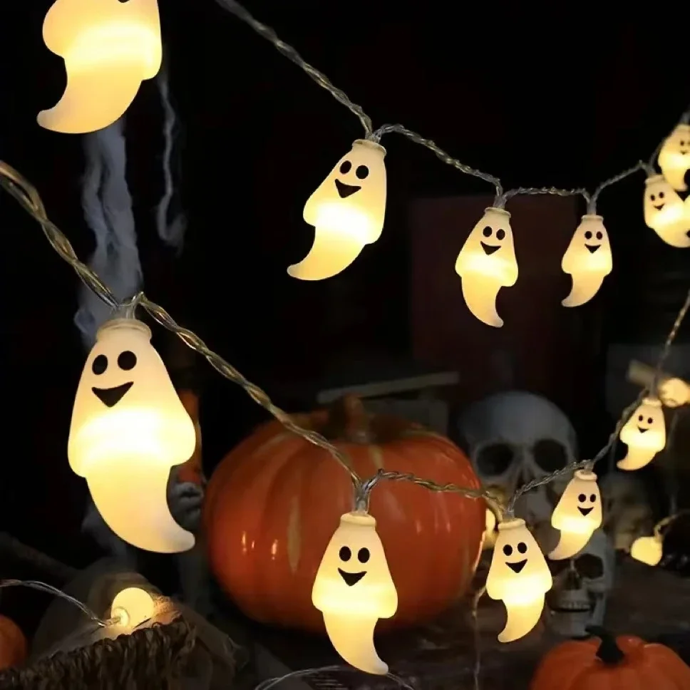 Halloween LED Ambient Light 3m Ghost String Lights 10/20LED Battery Powered for Indoor Party Room Decorations