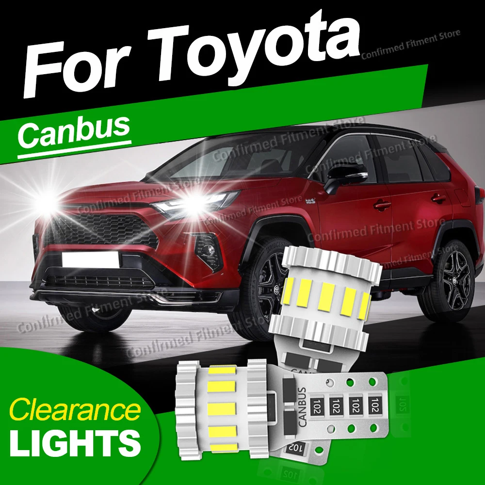 

Светодиодная лампа T10 Canbus без ошибок Светодиодная габаритная лампа для Toyota Rav4 Verso Yaris Vitz Avensis T22 T25 T27 Land Cruiser 100 200