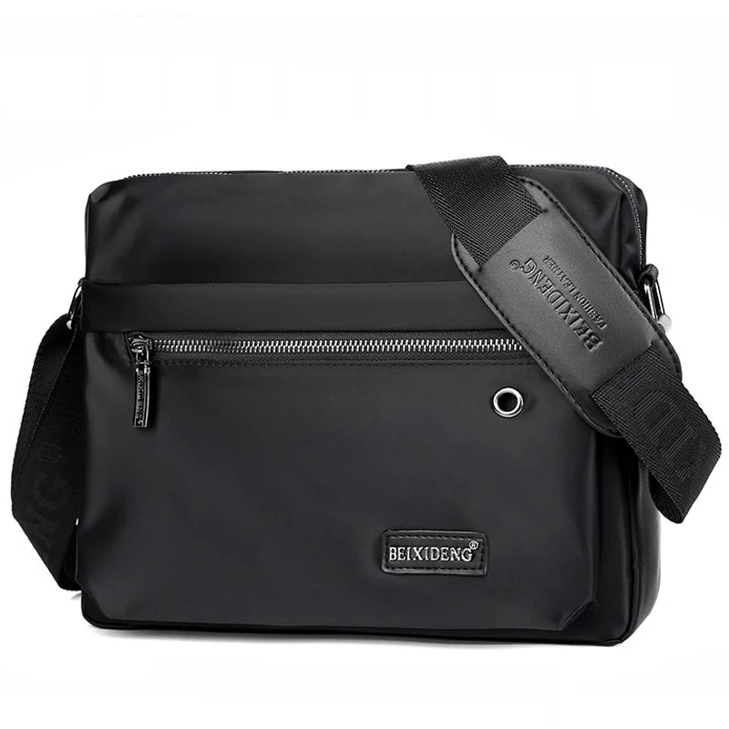 Bolso cruzado multifunción para hombre, bolsas de mensajero de hombro Oxford informales de negocios, impermeable, para viaje, escuela, Retro, con cremallera