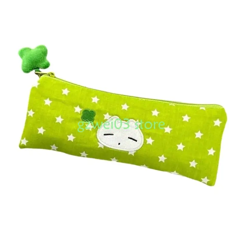 Y8ac Star Pattern Pencil Case Case Double Layered Pen Macous 2 Copartment Cencil Sagn