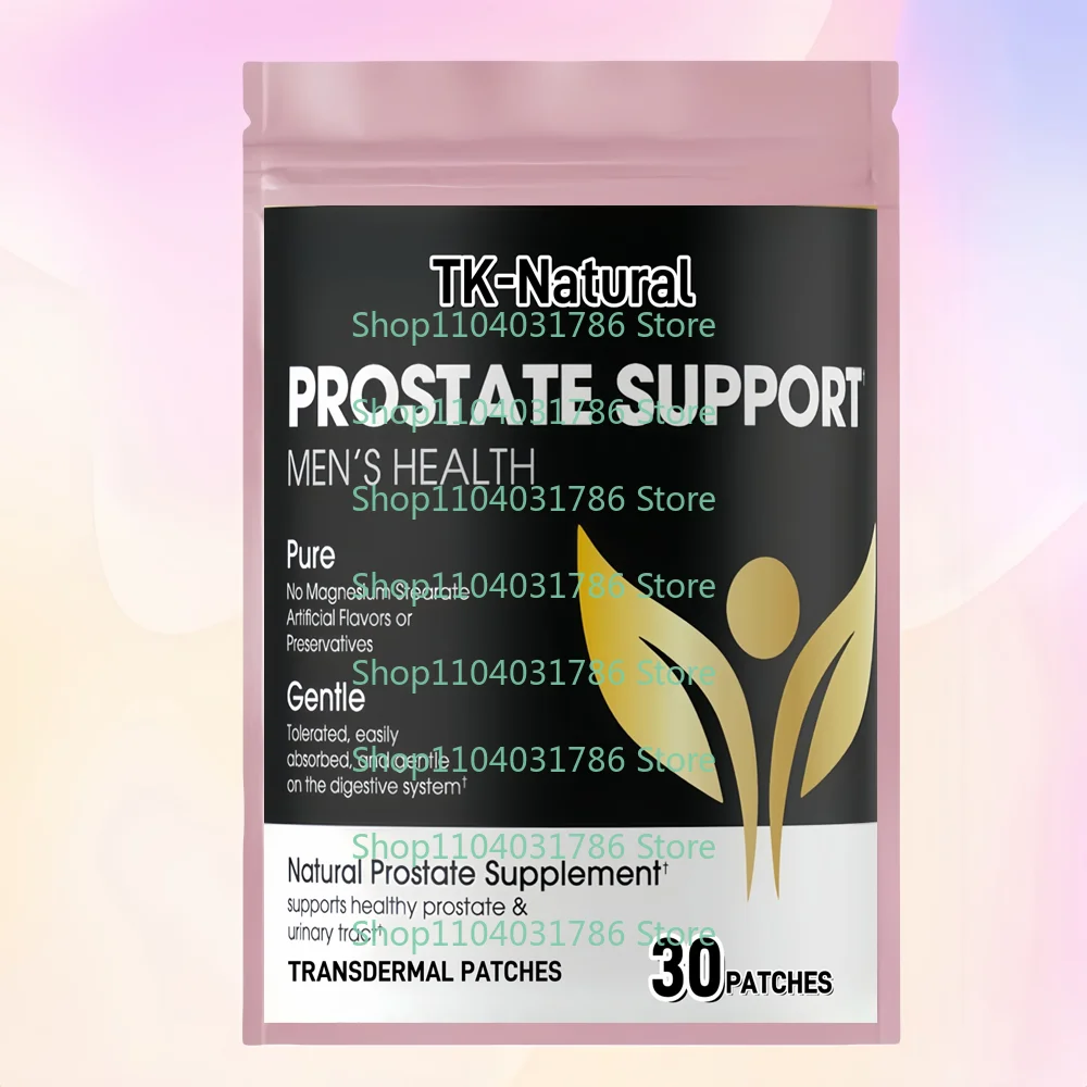 30 Patches Prostate Health Transdermal Patches with Saw Palmetto Nettle - for Bladder Control & Urinary Support