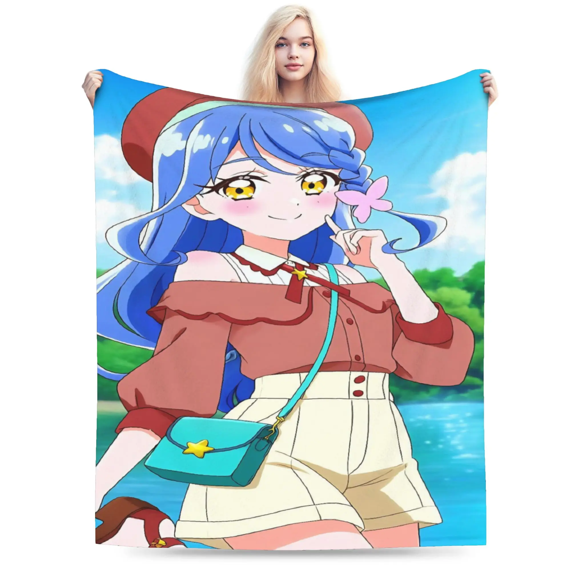 Soaring Sky Pretty Cure Blankets Super Soft Flannel Relax Gifts  Throw Blanket Bedding Throws