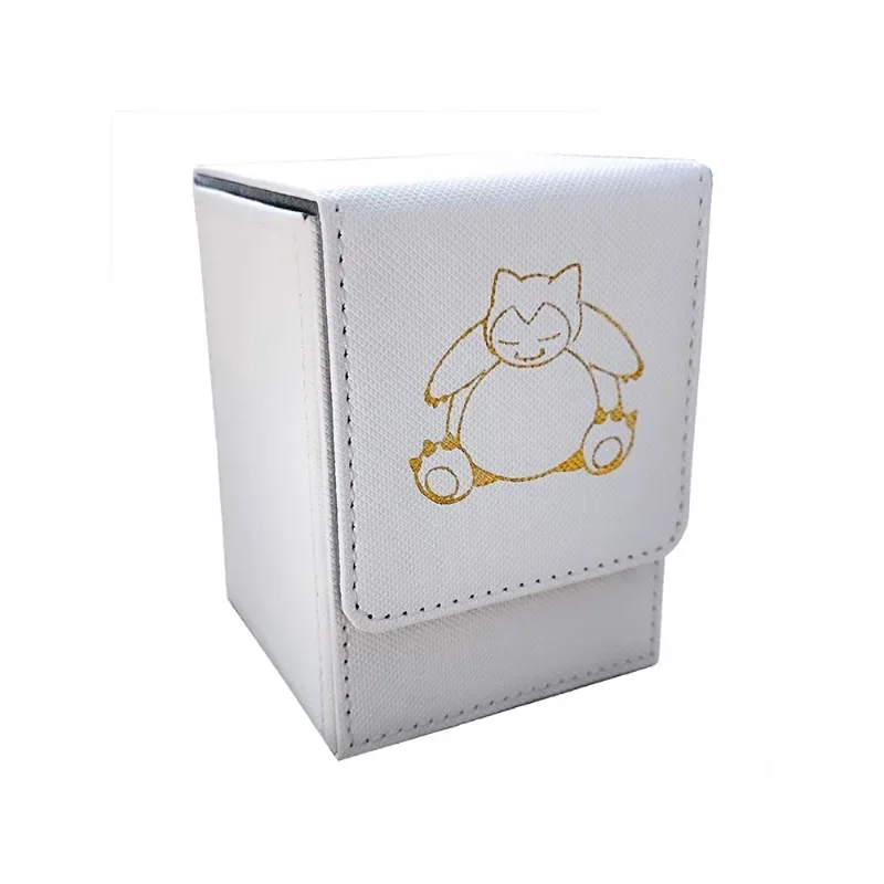 Pokemon Ptcg Snorlax Tandemaus Gengar Charizard Self Made Leather Card Box Anime Classics Game Collection Cards Toy Gift