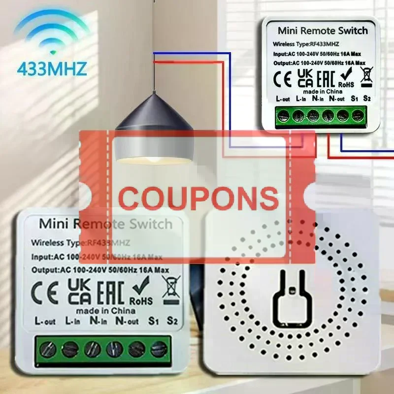 RF 433 MHz Smart Switch Mini D - Diy Home Automation Controller recensie en prijs