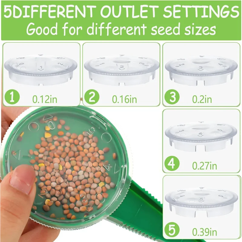 Набор диспенсеров для посева семян, кашпо для почвы с 12 отверстиями и прокладка для почвы для посадки семян с 24 этикетками для растений, прочный