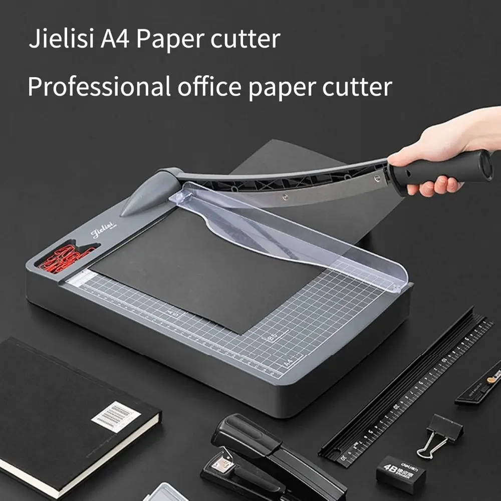 Length Desktop Mini Paper Trimmer Dark Gray Premium Guillotine Cutter Accurate Scale with Security Cutter Head