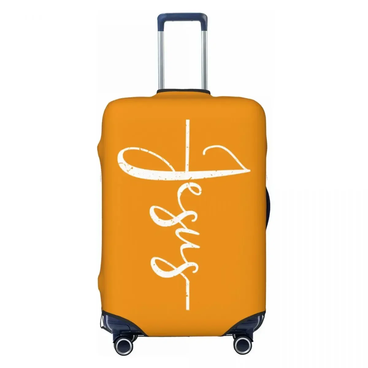 Custom  Christ On The Cross God Luggage Cover Protector Dust Proof Christian Travel Suitcase Covers