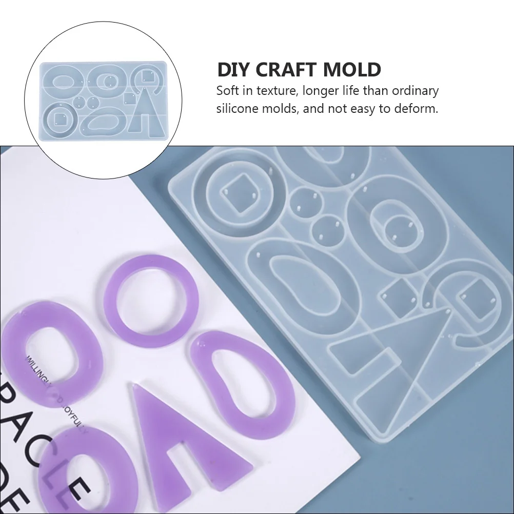 

2 шт. серьги силиконовые формы прочная мягкая текстура DIY ремесло формы из эпоксидной смолы для творческих принадлежностей для изготовления ювелирных изделий