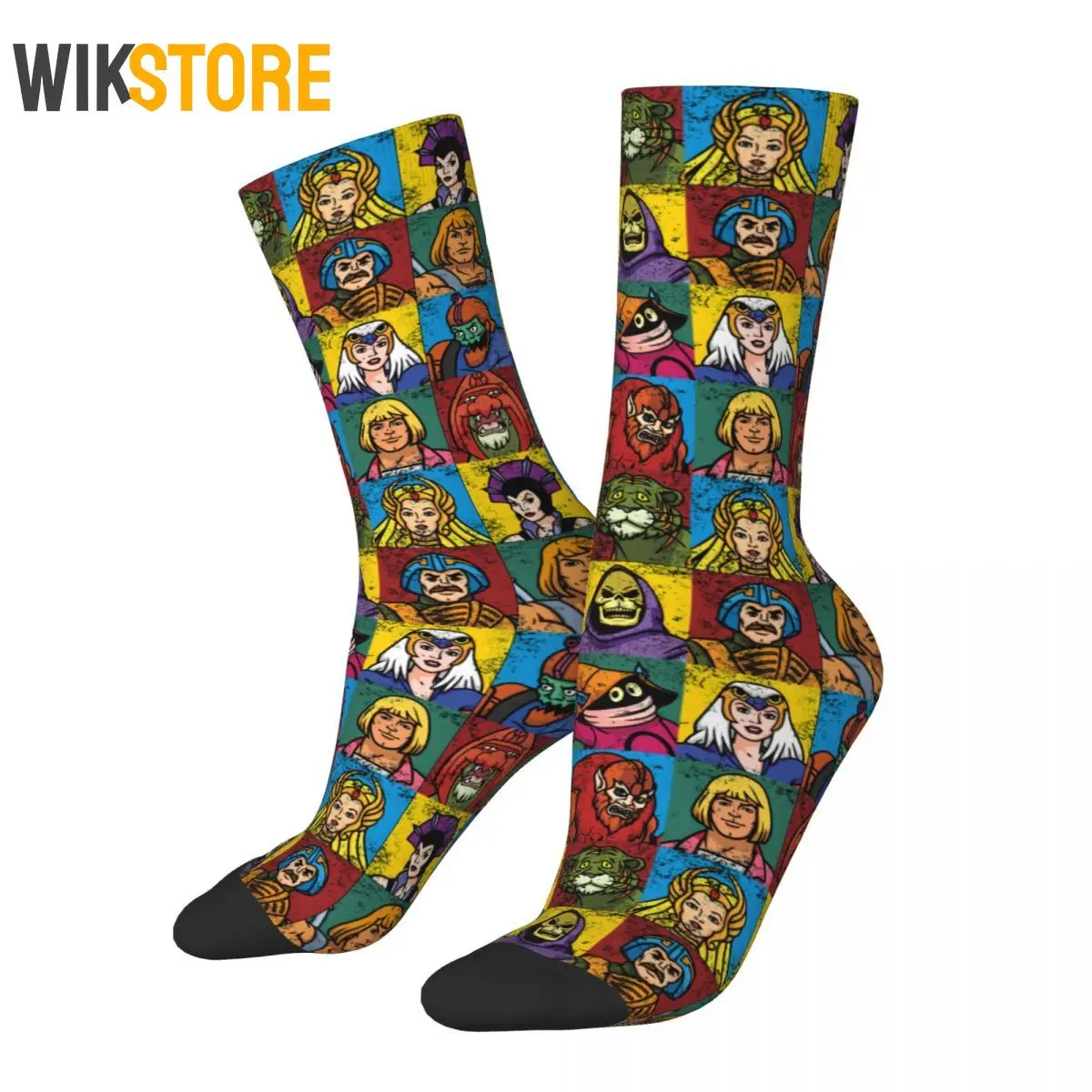 

Funny Men's Women's He-Man And Friends Socks Masters of the Universe Breathable Cute Crew Sock