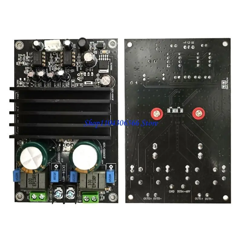 02DD Amplifier Board, TPA3255 300W+300W 2.0 Channel Amplifier Board DC24-40V Digital Stereo Amp Module