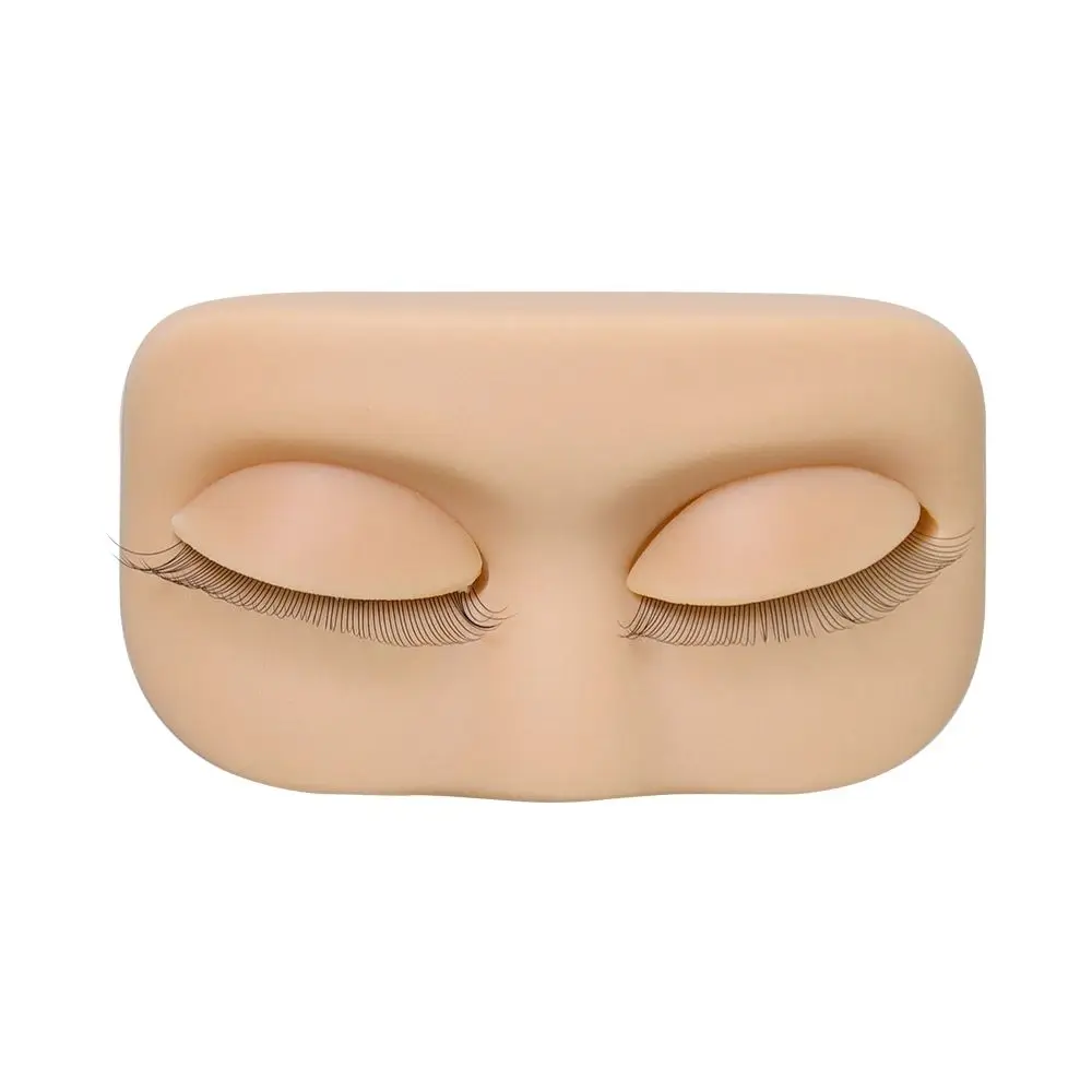 PVCまつげエクステンションマネキン取り外し可能な目シリコンまつげ移植マネキンプロフェッショナル再利用可能なまつげ練習ツール