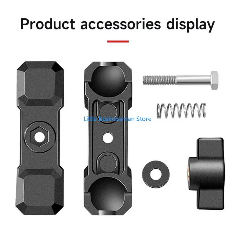 Sicher Aluminium Legierung Doppel Buchse Arm für 1-Zoll Durchmesser Ball Halter Fahrrad Telefon Halterung Zubehör M76A – Detail 5
