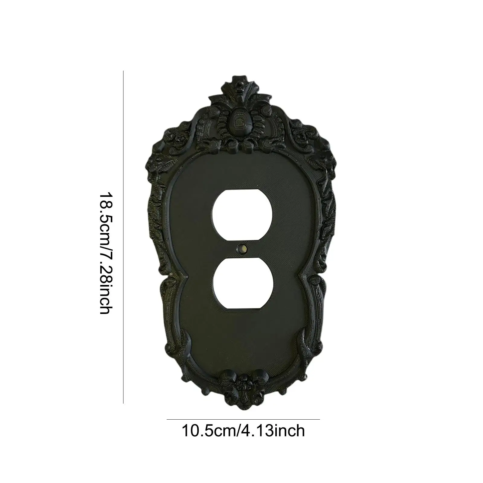 Creative Switchplate for Lights Switch Outlet Cover Home Bathroom Kitchen Black Wall Art Style