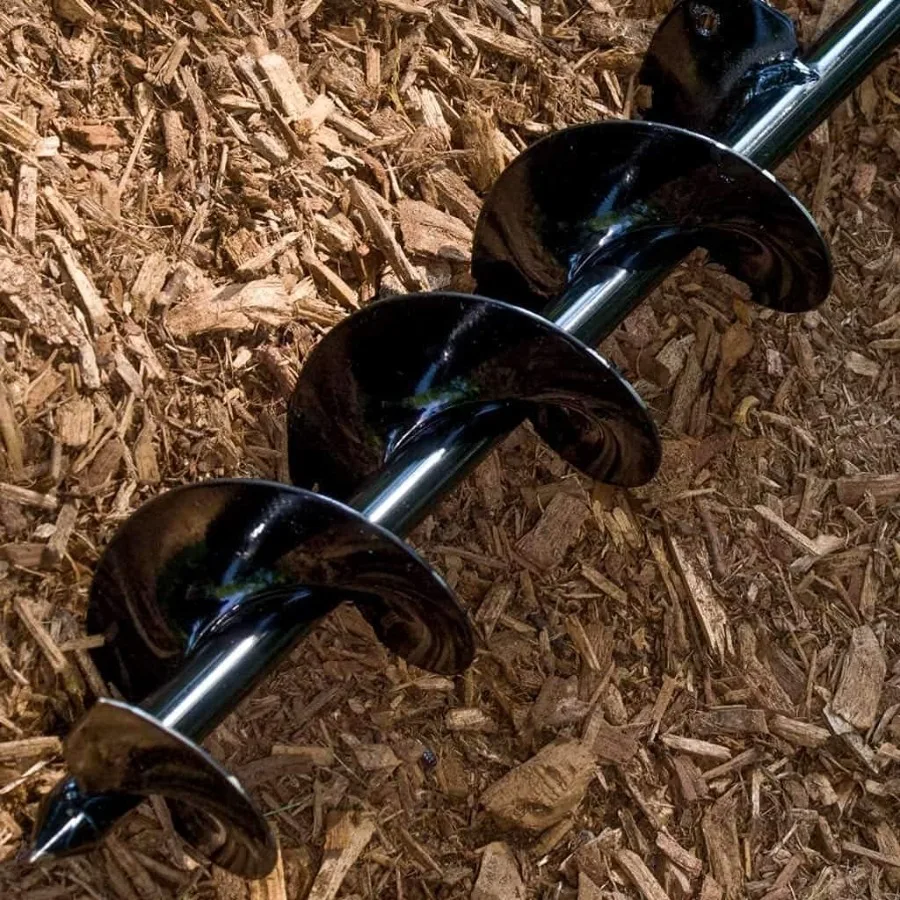 Macetero de bombillas, herramienta de jardín en espiral de 3x7 pulgadas para una plantación rápida de plántulas de bulbo y ropa de cama, tulipanes, paraguas eficiente Hol