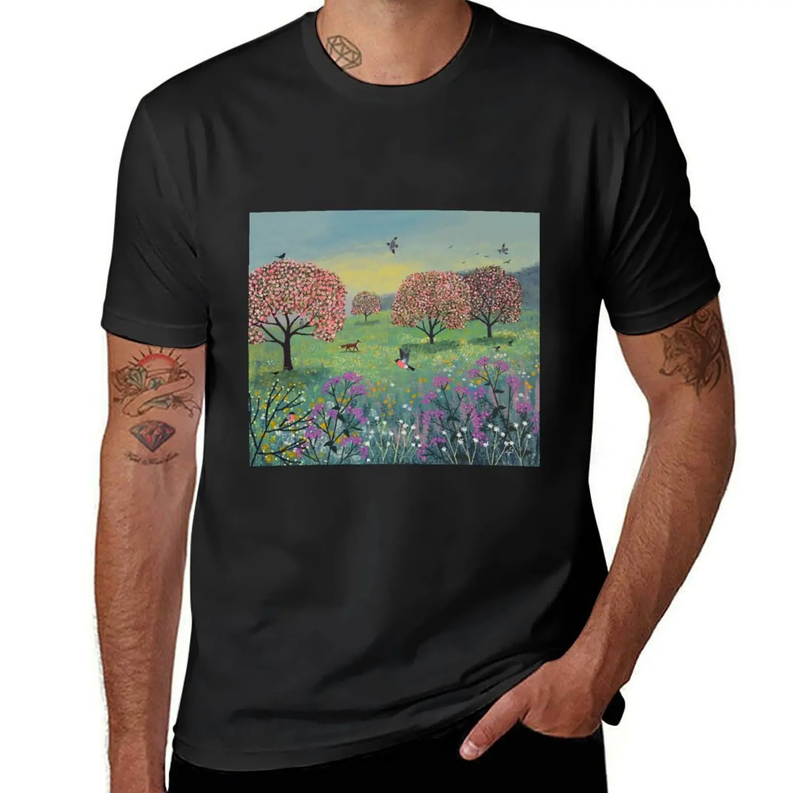 Blossom Meadow T-Shirt oversizeds blacks designer t shirt men